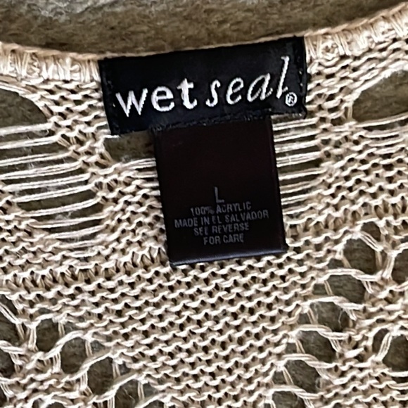 Wet seal crochet boho chic top size L - Picture 6 of 6